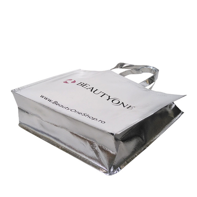 45x35x12cm τοποθετημένη σε στρώματα υφαμένη τσάντα αγορών 50cm RPET Eco μη