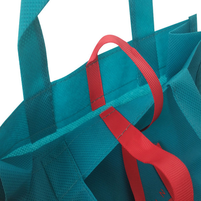 Μικρή ανακυκλωμένη υφαμένη τσάντα CMYK 30cm 80gms PP μη