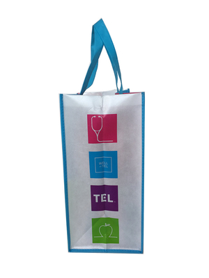Το φως τοποθέτησε SGS 50x2.5cm 9gsm PP PE λαβών σε στρώματα μη την υφαμένη τσάντα