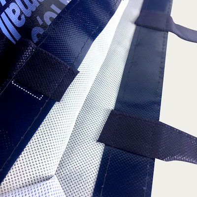 υφαμένες τσάντες πολυπροπυλενίου 35x15x40cm 120gsm CMYK με τις λαβές