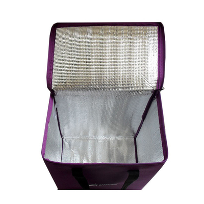 Μη υφαμένο κρασί 20x15x20cm 80gsm 2mm μονωμένη EPE πιό δροσερή τσάντα