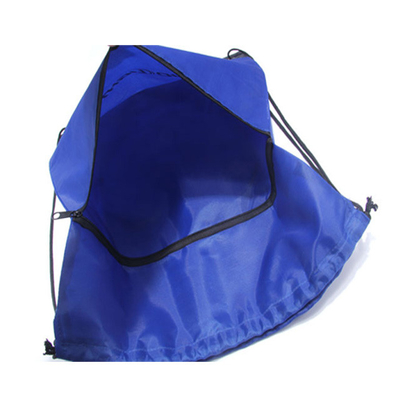 Πράσινο 2 χρώμα RPET 0.4cm 22x40cm νάυλον τσάντες Drawstring