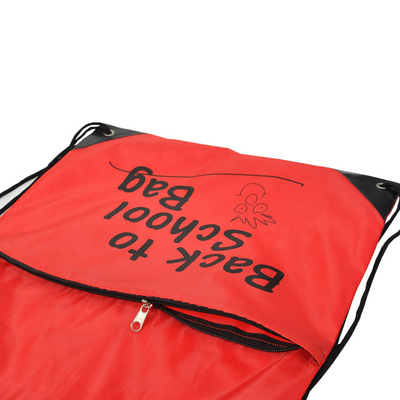Ταξίδι 1.2cm εξατομικευμένη τσάντα Drawstring παιδιών 30x40cm 210D