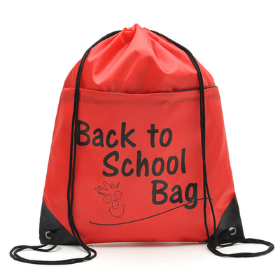 Ταξίδι 1.2cm εξατομικευμένη τσάντα Drawstring παιδιών 30x40cm 210D