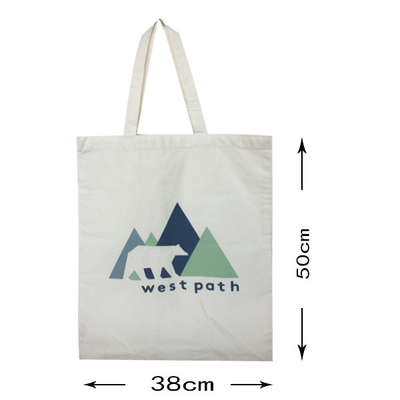 100 φυσική CMYK 38x50cm 4OZ τσάντα αγορών καμβά τοις εκατό
