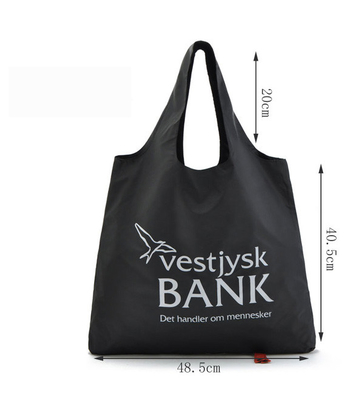 1 πολυεστέρας 40cmx60cm 190T εκτύπωσης χρώματος που διπλώνει την τσάντα Tote