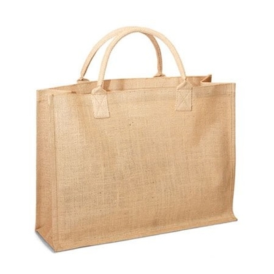 Burlap επαναχρησιμοποιήσιμη 40x14x34cm 390gsm τσάντα αγορών γιούτας