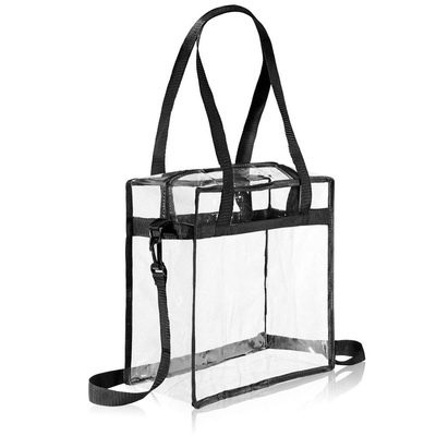 Υπεραγορά 0.2mm όμορφη 35x14x38mm τσάντα μολυβιών PVC Tote