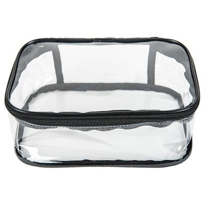 Καλλυντική 18x5x8cm cOem σαφής τσάντα μολυβιών PVC λαβών