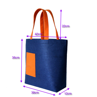 Ψωνίζοντας 35x39.5cm κίτρινα 30x40x10cm αισθάνθηκαν την τσάντα Tote