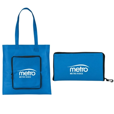 Tote Zipped 80gsm 38X40cm πτυσσόμενη μη υφαμένη τσάντα