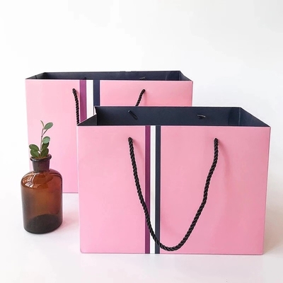 Washable τσάντα εγγράφου 21x11x27cm 350g UV CMYK 160gsm μη υφαμένη