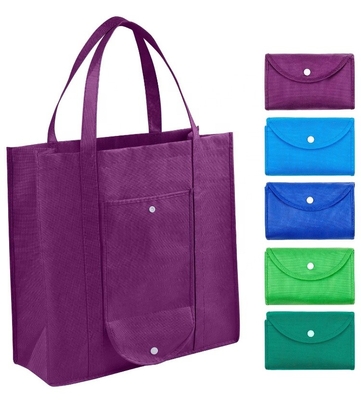 Φιλική 35X40X15cm CMYK 50pcs πτυσσόμενη μη υφαμένη τσάντα Eco